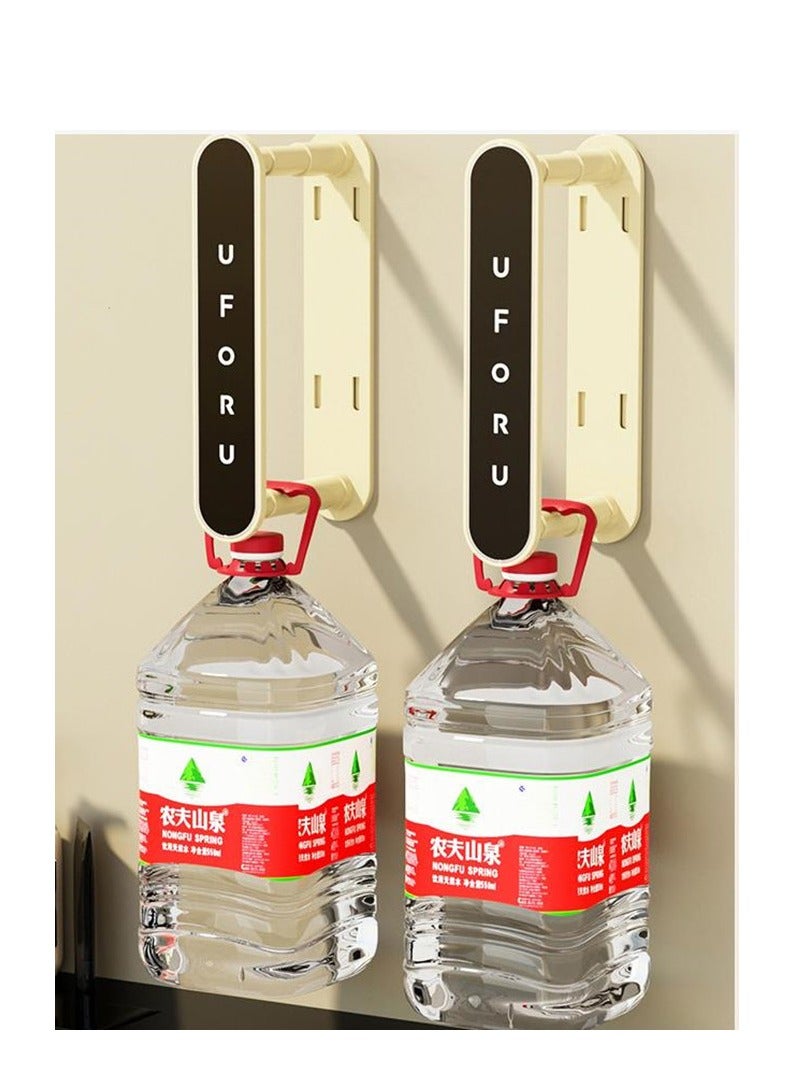 Golden Hanger Stacker, Hanger Organizer Pack of 2, Retractable Storage Clothes Hanger Organizer for Laundry Room Balcony Bathrooms, Space Saving Hanger Storage, White - Image 4