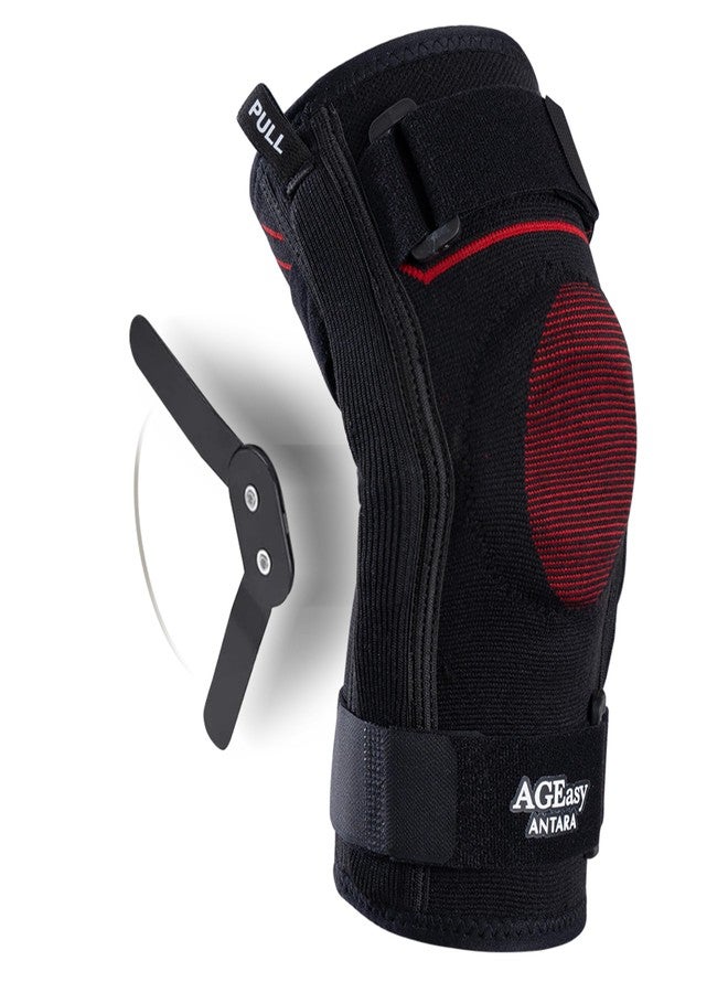 AGEasy (Max Group Hinged Knee Braces for Osteoarthritis | Knee Brace for Men & Women | Knee Supporter with Inner Cotton Lining, Durable Hinge | Knee Caps for Pain Relief | Knee Belt for Joint Pain - Image 1