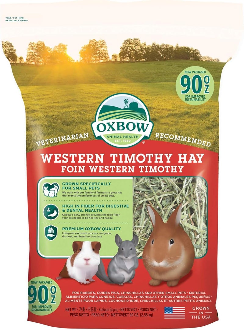 Animal Health 114411/194 Western Timothy Hay for Rabbits Guinea Pigs Chinchillas 90z - Image 1