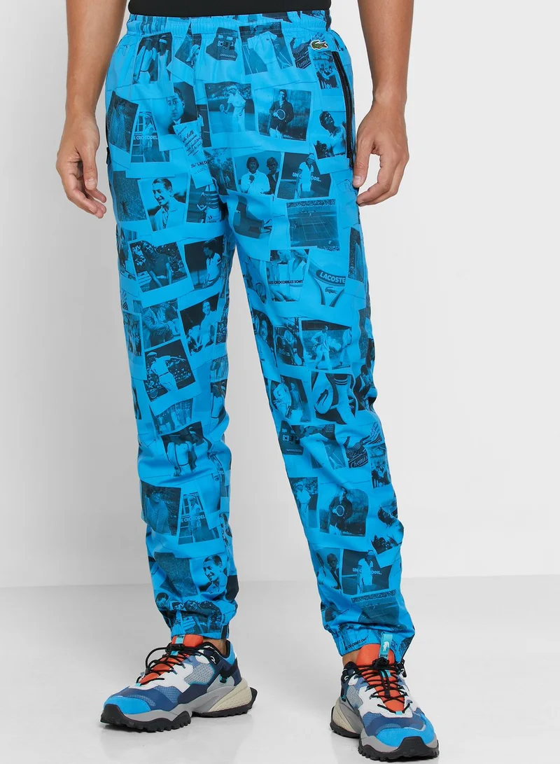 LACOSTE Printed Trackpants