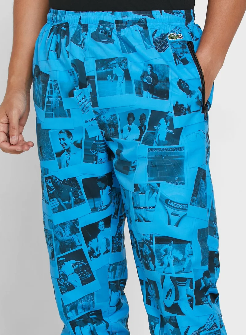 LACOSTE Printed Trackpants
