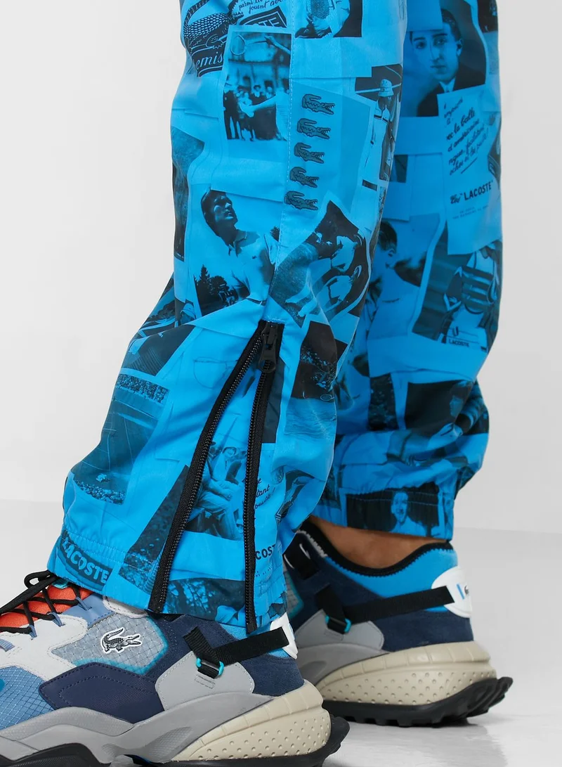 LACOSTE Printed Trackpants