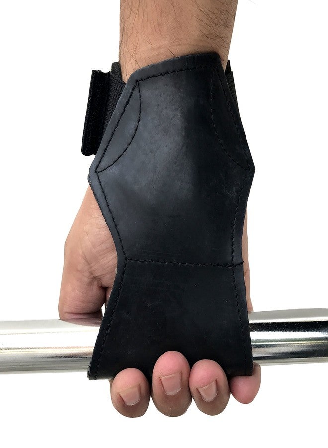 Kobo Exercise Weight Lifting Rubber Grippy Hand Protector Padded for Cross & Functional Training with Wrist Support - Image 4