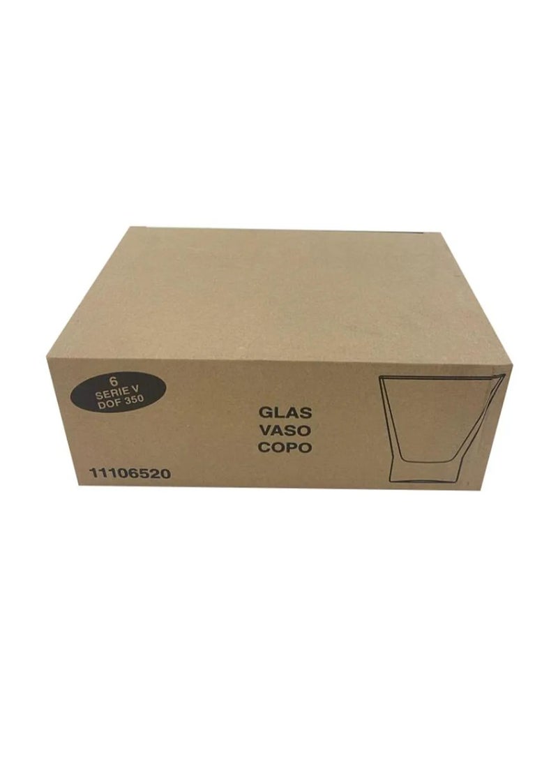 Borgonovo - Borgonovo Serie V Dof 350ML Tumbler Large Set Of 6 - Image 1