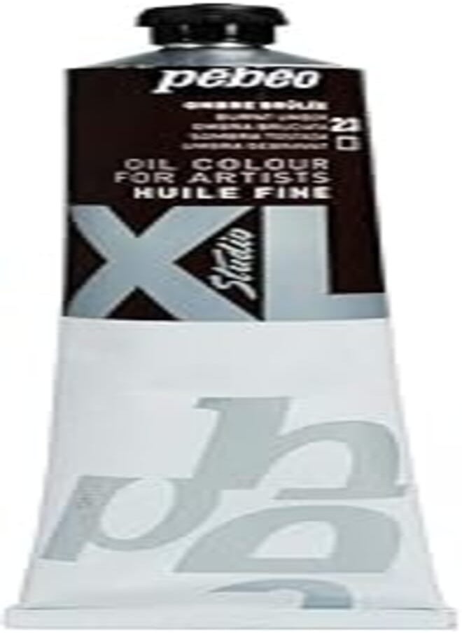 Pebeo - Pebeo Pébéo - Fine Oil XL 200 ML - Brown Oil Paint Oil Paint - Burnt Umber 200 ml - Image 1