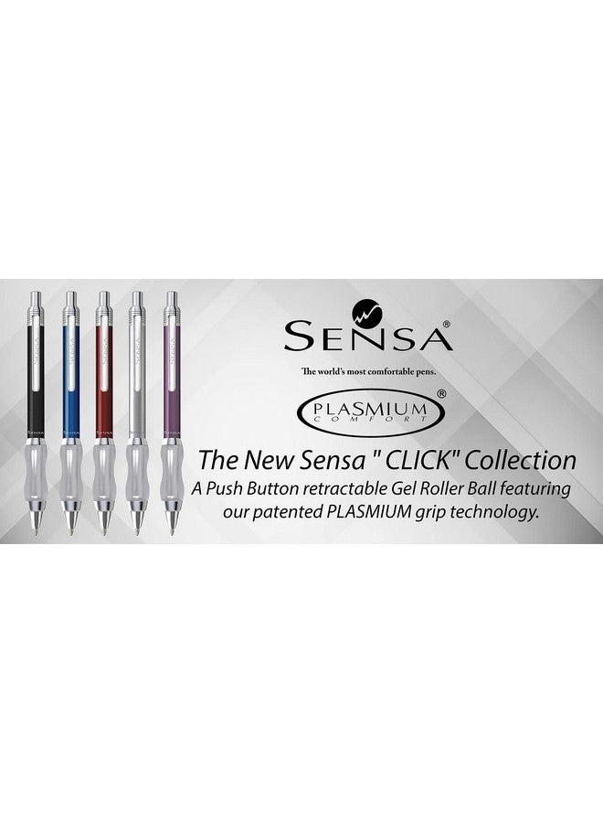 Sensa Click Retractable Ballpoint Pen (Indigo Purple) - Image 2