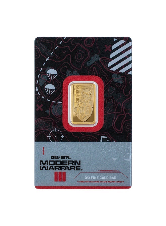 PAMP Suisse Call of Duty: Modern Warfare III 5g 999.9 Fine Gold Bar with Pendant Frame - Image 2
