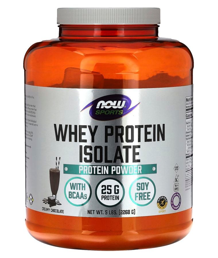 now Sports Whey Protein Isolate Creamy Chocolate 5 lbs (2268 g)