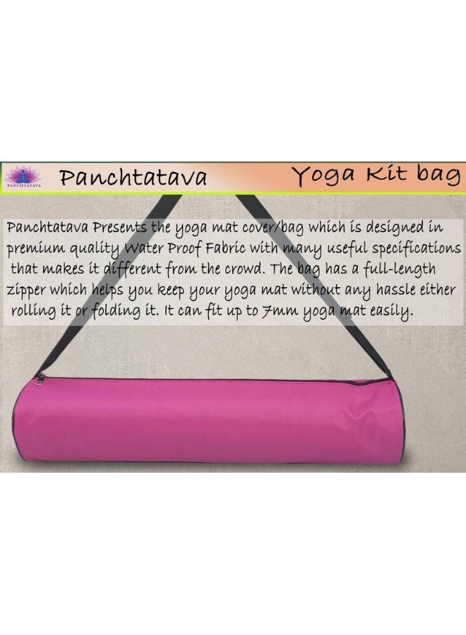 Panchtatava PANCHTATAVA Trendy Yoga Bag For Men And Women | Superb Quality Yoga Mat Cover-  (Pink, Sling Bag) - Image 3