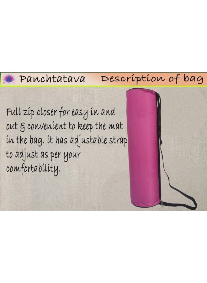 Panchtatava PANCHTATAVA Trendy Yoga Bag For Men And Women | Superb Quality Yoga Mat Cover-  (Pink, Sling Bag) - Image 2