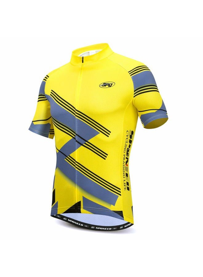sponeed Cycling Jersey Short Sets Team Bike Wear Pro Cyclist Uniforms US Medium Yellow - Image 2