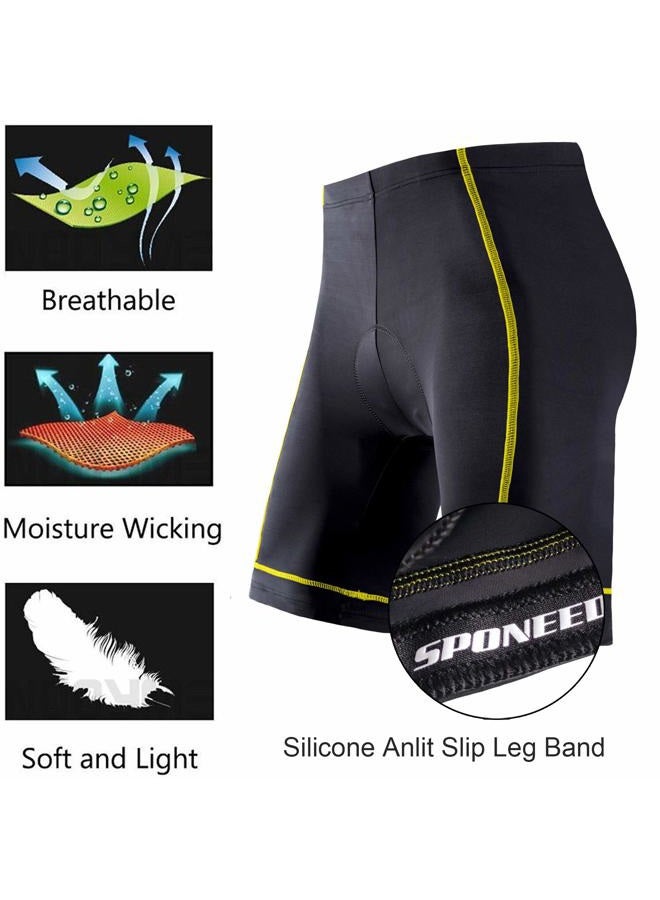 sponeed Cycling Jersey Short Sets Team Bike Wear Pro Cyclist Uniforms US Medium Yellow - Image 4