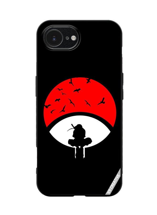 Protective Case Cover For Apple iPhone 16e Itachi Moon Design Multicolour