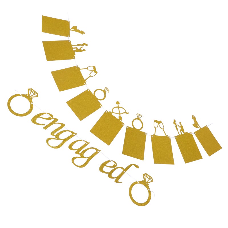1 Set Hanging Banners Women Party Banner Garland Bunting Banner Engagement Party Decorative Banner Celebration Scenes Hanging Decor - Image 1