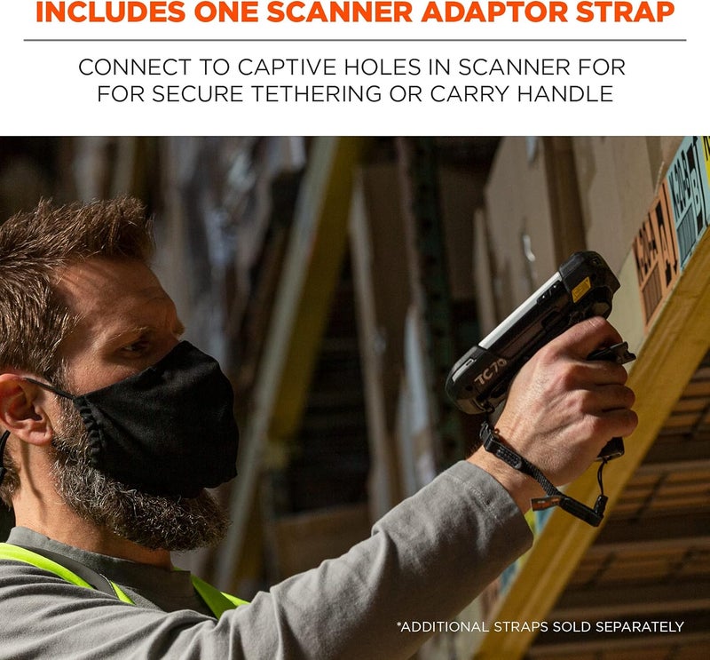 Ergodyne Squids 3135 Barcode Scanner Belt with Hook Includes Carrying Strap for Bar Code Scanners Black Large - Image 4