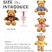 CHELEI2019 118 Teddy Bear Stuffed Animal Cute Teddy Bear with Hoodie Plush Toy for KidsPink - Image 4