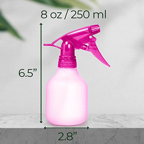Rayson Empty Spray Bottle Refillable Container, Fine Mist Sprayer Trigger Squirt Bottle for Taming Hair, Hair styling, Watering Plants, Showering Pets (1 Pack, Pink) - Image 2