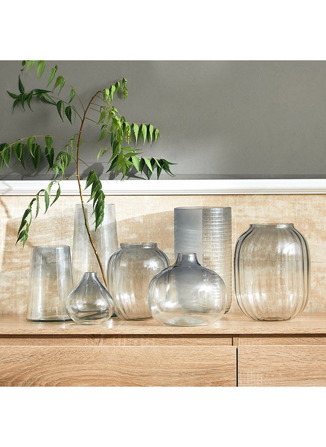 Home Box Ombre Ribbed Big Glass Vase 28.9 x 14.9 x 14.9 cm  - Image 4