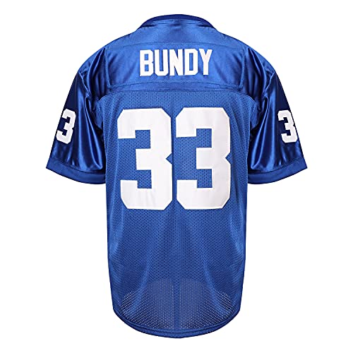 MESOSPERO Al Bundy 33 Polk High Football Jersey for Men S-XXXL Blue (33 Blue, Large) - Image 3