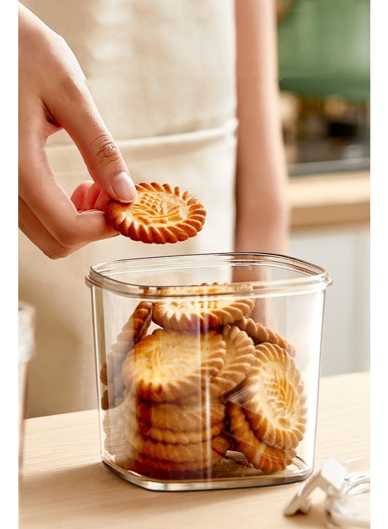 HOMESTAR Electric Vacuum Sealing Container Set Food Fresh Keeping Storage Box Kitchen Refrigerator Organization Kit 4-Piece Multi-Size Set Includes 460ml/700ml/1300ml/1800ml Vacuum Canisters And Electric Air Pump One-Button Vacuum Moisture Proof Anti-Oxidation Freshness Single Exhaust Valve Lock Freshness Silicone Seal Leak Proof Withstand Cold -20℃ Stackable - Image 3