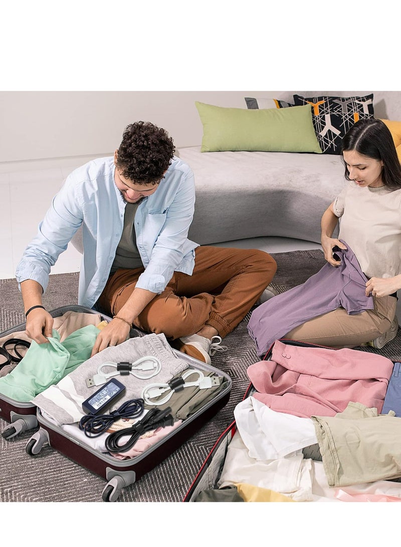 120 قطعة 6 بوصة قابلة لإعادة الاستخدام، منظم أسلاك ورباطات أسلاك قابلة لإعادة الاستخدام، منظم أسلاك، أسود. - Image 4