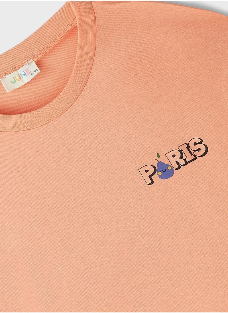 جون Kids City Crew Neck T-Shirt