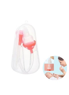 Chabeia Baby Nasal Aspirator Snotsucker (Pink) – Gentle Nose Cleaner with Disposable Filters, Easy-to-Clean Design for Newborn Congestion Relief  - Image 1