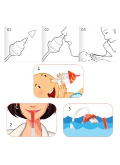 Chabeia Baby Nasal Aspirator Snotsucker (Pink) – Gentle Nose Cleaner with Disposable Filters, Easy-to-Clean Design for Newborn Congestion Relief  - Image 2