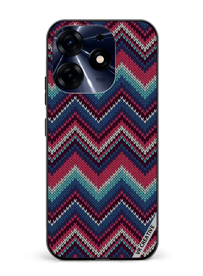 VR CREATIVE Protective Case Cover For Tecno Spark 10 Pro Weaved Pattern Design Multicolour - Image 1