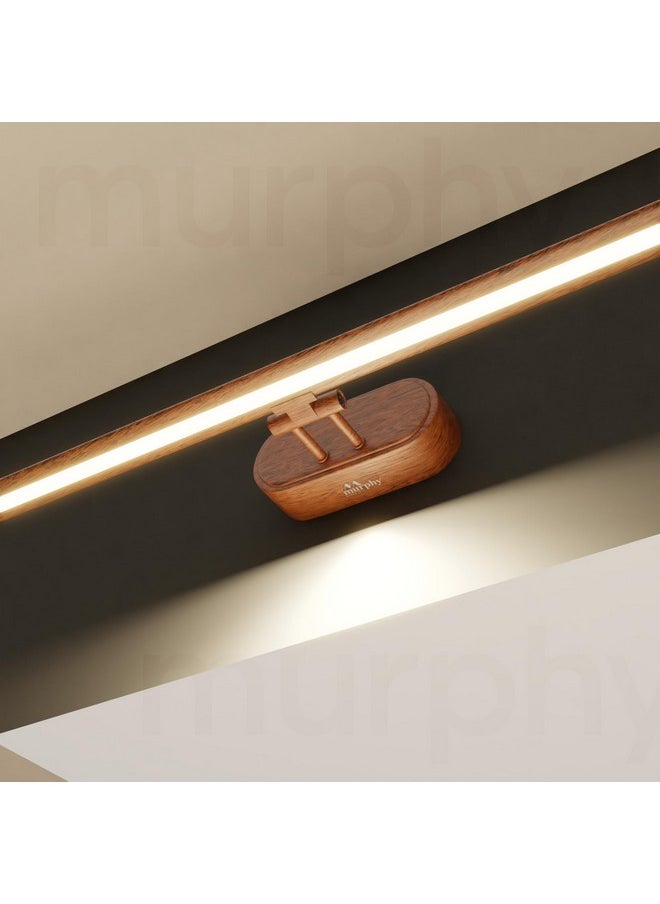 MURPHY - Murphy 6W 3-in-1 Color Chnaging Wooden Finish LED Mirror Picture Wall Light,Bathroom Vanity Led Mirror Light with 2 Year Warranty (Cool White/Warm White/Natural White)-Pack of 1 - Image 1