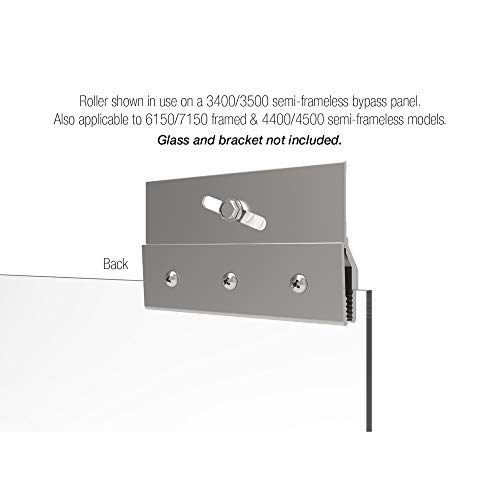 Basco Shower Door عجلات باب الدش باسو 3/4 بوصة بدائل لأبواب الدش المنزلقة، أبيض، ECPPROLLER - Image 4