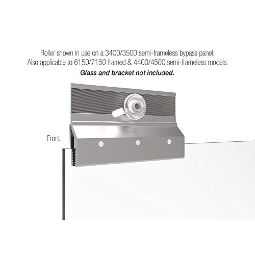 Basco Shower Door عجلات باب الدش باسو 3/4 بوصة بدائل لأبواب الدش المنزلقة، أبيض، ECPPROLLER - Image 3