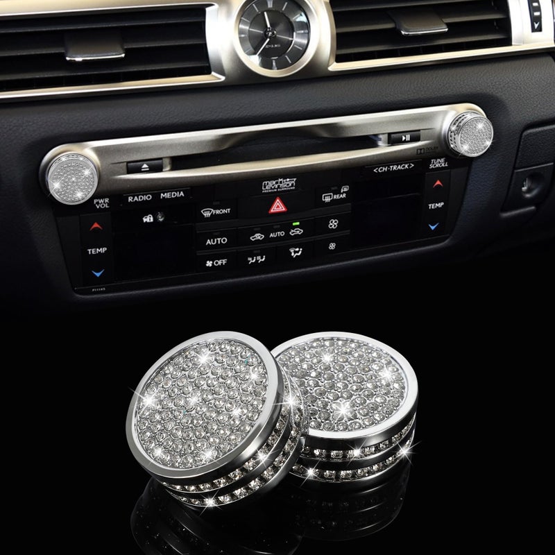 غطاء زر الصوت المتلألئ TOMALL متوافق مع Lexus RX GS