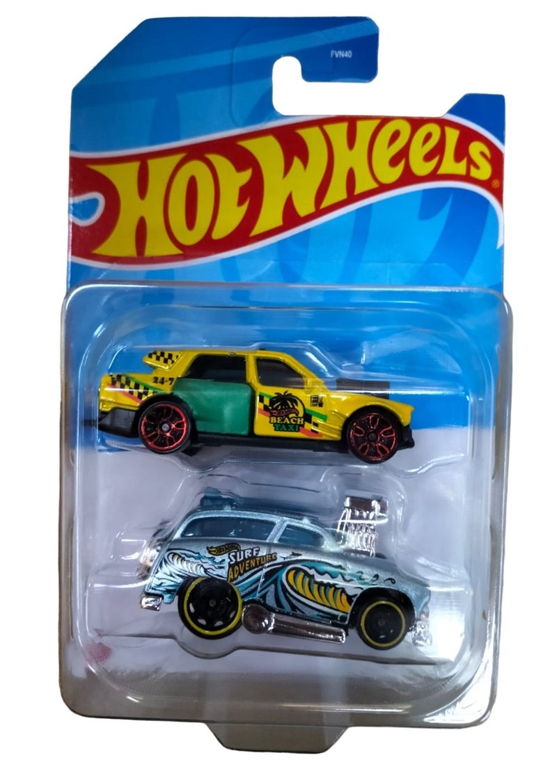 Hot Wheels سيارات هوت ويلز الأساسية - 2 سيارة مصنوعة من المعدن في عبوة واحدة، متنوعة/قد تختلف الأنماط - Image 3