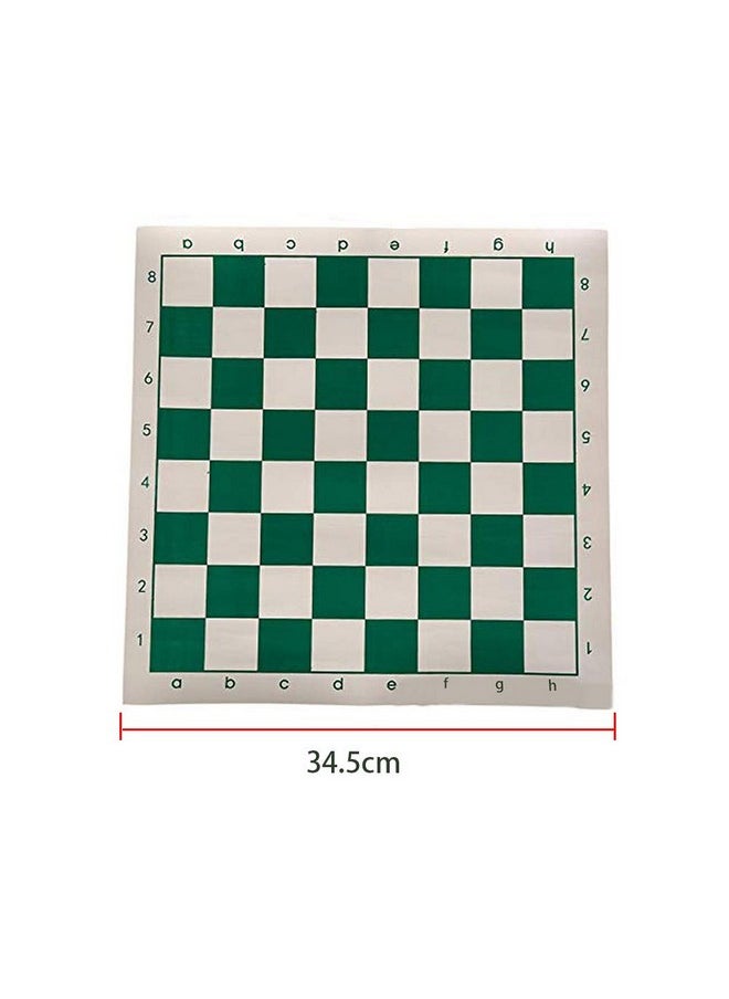KASCLINO - Tournament Chess Mat, Pu Leather Tournament Roll Up Chess Board, Chess Rollable Chessboard, Lightweight & Non Slip, Chess Mat For Kids And Adults(Size:34.5Cm) - Image 1