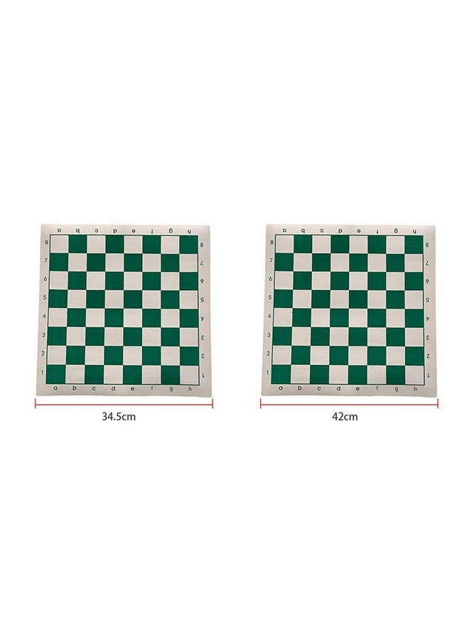 KASCLINO - Tournament Chess Mat, Pu Leather Tournament Roll Up Chess Board, Chess Rollable Chessboard, Lightweight & Non Slip, Chess Mat For Kids And Adults(Size:34.5Cm) - Image 1