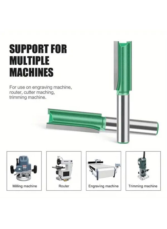 6Pcs 8mm Shank Woodworking Router Bit Set With Multi Size Groove Chamfering Edge Trimming Bits - Image 4