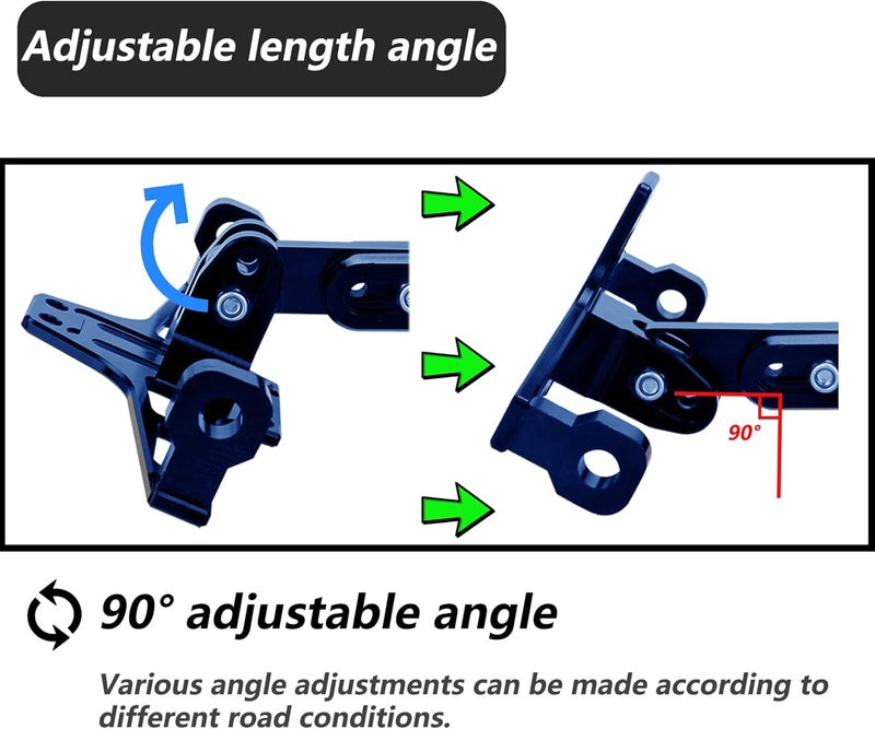 LKV Universal Motorcycle License Plate Bracket - Image 4