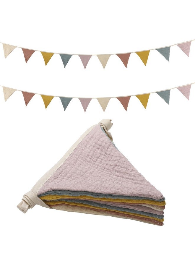 اودين أعلام لافتة عيد الميلاد من Oudain بطول 17 قدمًا، قطعتان من أعلام مثلثة الشكل لتزيين غرفة الأطفال وأعياد الميلاد وحفلات الزفاف وحفلات الاستحمام، كل منها بطول 8.5 قدم (لون قوس قزح) - Image 1