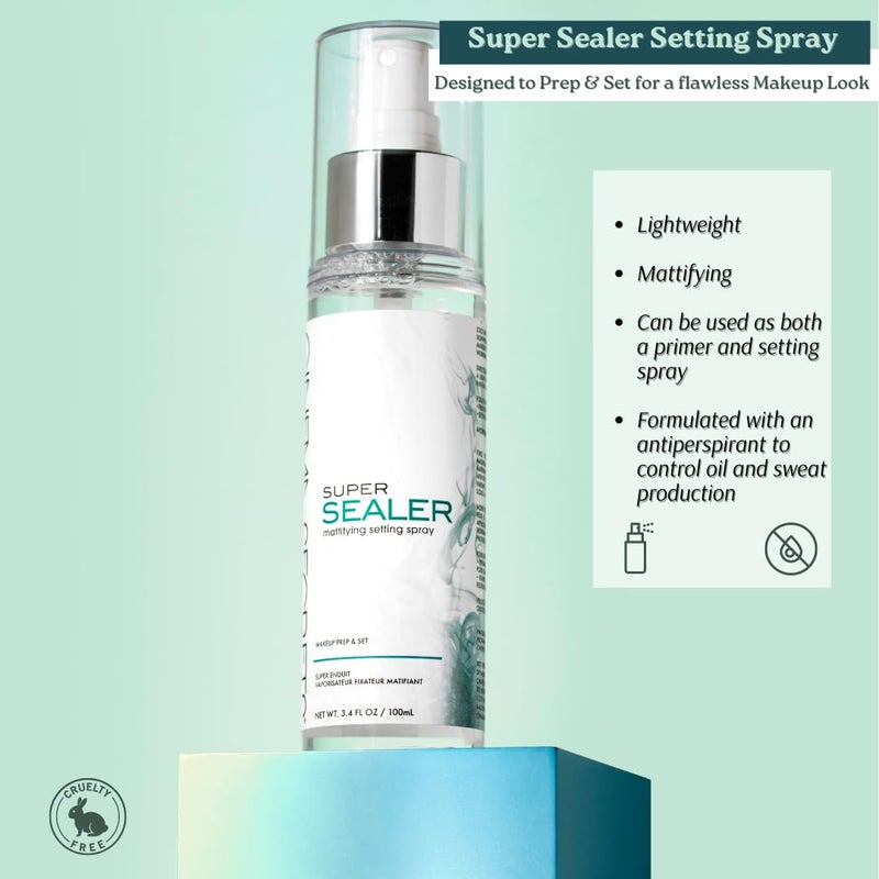 Cinema Secrets Super Sealer Setting Spray - Lightweight Anti-Shine, Oil Control, Sweat-Resistant, Locks Makeup for Long-Wear & High Humidity - Image 5