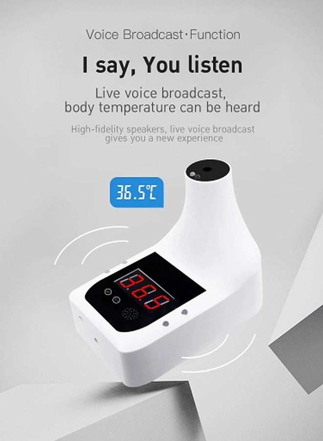 Automatic Handsfree Digital Wall Mounted Body Fever Temperature Measuring Thermometer for Home Offices Public Sectors - Image 3