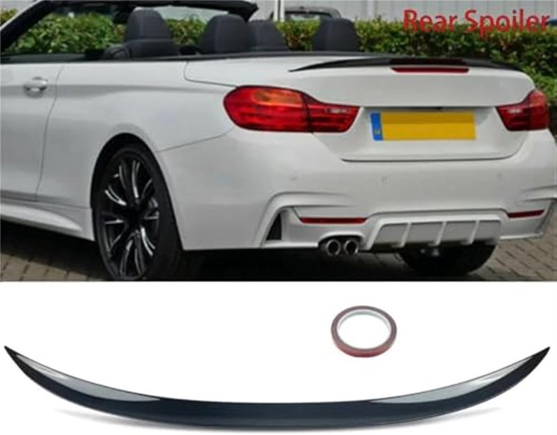 Wivplex Carbon Look Black Rear Trunk Spoiler for 4 Series F33 Convertible (2013-2020) - Image 2