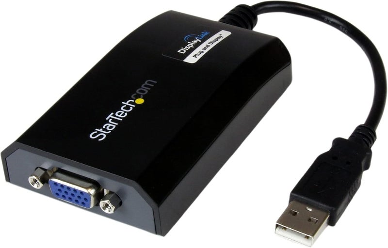 Star Tech .com USB to VGA Adapter, External USB Video Graphics Card for PC and MAC, 1920x1200 - replacement for USB32VGAPRO - Image 1