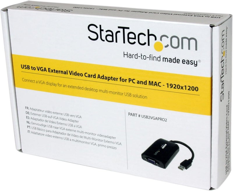 Star Tech .com USB to VGA Adapter, External USB Video Graphics Card for PC and MAC, 1920x1200 - replacement for USB32VGAPRO - Image 2