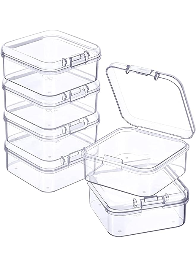 KASTWAVE Box Organizer, Craft Sewing Supplies Storage, Craft Supply, KASTWAVE Mini Plastic Clear Beads Storage Containers for Collecting Small Items, Beads, Jewelry, Business Cards, Game Pieces, Crafts - Image 1