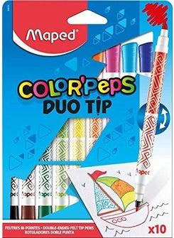 849010 Color Peps Duo 10 Colors Felt Tip Pen - pzsku/ZE5039364F7487EABD2FDZ/45/_/1730708208/559cc6b2-52b7-47d3-a403-6e60087c5141