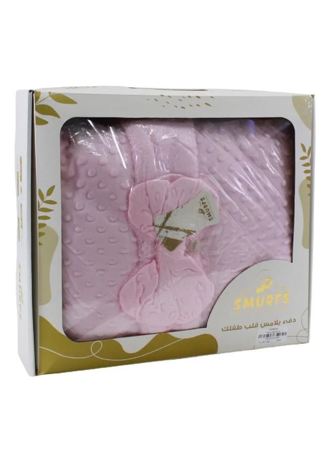 THE SMURFS Velvet Baby Blanket – Bubbles Pattern - Image 1