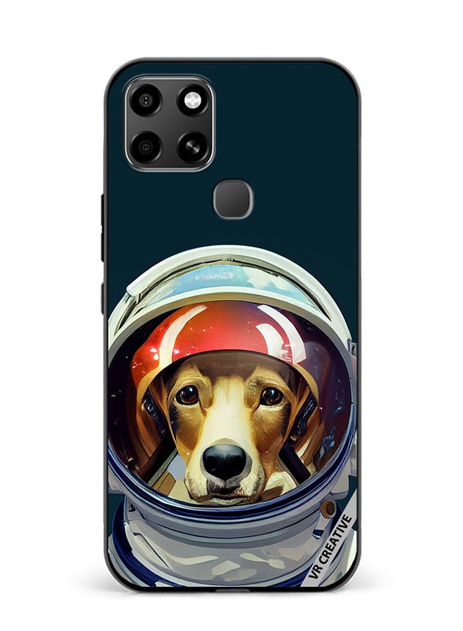 VR CREATIVE Protective Case Cover For Infinix Smart 6 An Astronaut Dog In A Spacesuit Is Ready For Space Flight Design Multicolour - Image 1