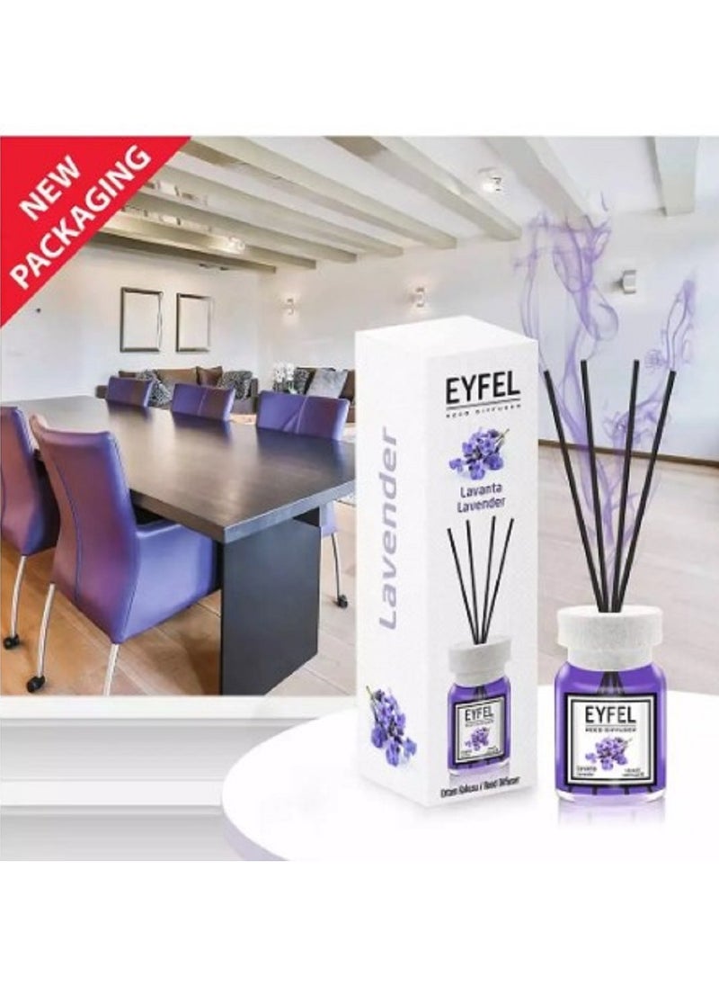 EYFEL - EYFEL Reed Diffuser Lavender Fragrance Room Air Freshener 120ml - Image 1