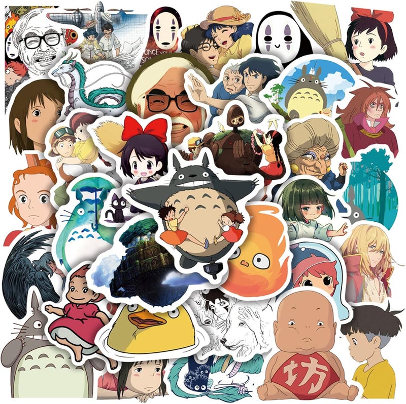 FUNI 100 PCS Japanese Cartoon Stickers - Kawaii Anime Vinyl Decals for Kids and Adults - Image 1
